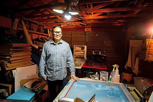 MIKE SUDOMA / Winnipeg Free Press
Roy Liang, owner of Winnipeg North of Fargo in his garage/workshop Tuesday evening
October 20, 2021