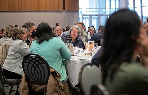 JESSICA LEE / WINNIPEG FREE PRESS

Guests at the Winnipeg Chamber of Commerces first in-person luncheon since 2020 held at RBC Convention Centre on October 22, 2021.






