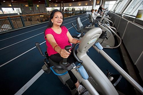 MIKE DEAL / WINNIPEG FREE PRESS
Nandita Selvanathan is a Wellness member who manages heart conditions and has previously participated in the cardiac rehabilitation program at the Wellness Institute at 1075 Leila Avenue.
See Sabrina Carnevale story
211026 - Tuesday, October 26, 2021.
