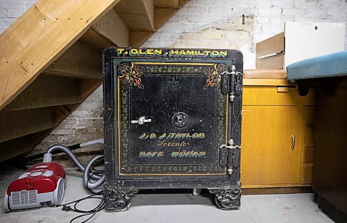 JESSICA LEE / WINNIPEG FREE PRESS

A safe once belonging to Dr. Hamilton is stored in the basement of the Hamilton House. The item came with the sale of the house.

Reporter: Ben






