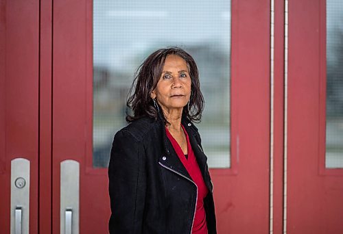 JESSICA LEE / WINNIPEG FREE PRESS

Suni Matthews, a recently retired school principal, and also co-chair of the Equity Matters coalition, poses for a photograph at a local school on October 31, 2021.

Reporter: Maggie







