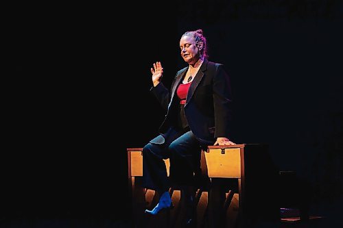 Canstar Community News Andrea von Wichert rehearses her play at Rachel Browne Theatre.