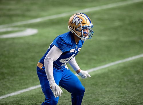JESSICA LEE / WINNIPEG FREE PRESS

Winnipeg Blue Bombers player Kevin Brown II is photographed at IG Field on November 2, 2021.

Reporter: Taylor







