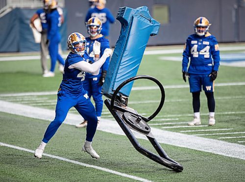 JESSICA LEE / WINNIPEG FREE PRESS

Winnipeg Blue Bombers player Kevin Brown II is photographed at IG Field on November 2, 2021.

Reporter: Taylor






