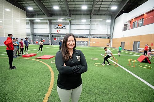 Mike Sudoma / Winnipeg Free Press
Brook-Lynn Boyd, Community Development Coordinator with Athletics Manitoba Tuesday night at the Axworthy Health and Recplex
November 2, 2021