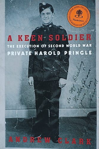 SHANNON VANRAES / WINNIPEG FREE PRESS
The cover of A Keen Solider by Andrew Clark on November 4, 2021.