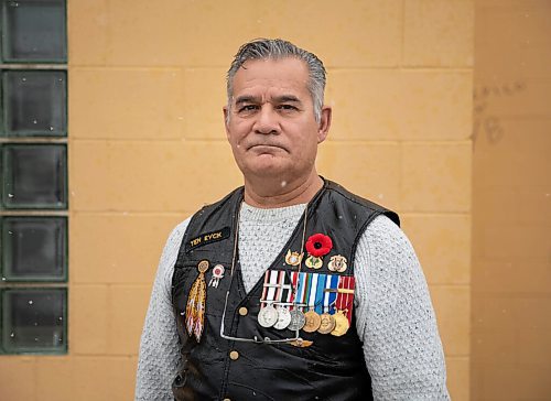 JESSICA LEE / WINNIPEG FREE PRESS

Veteran Kerry Ten Eyck is photographed at Elmwood Legion on November 11, 2021.






