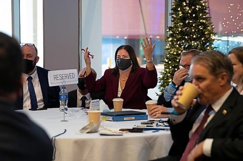 JESSICA LEE / WINNIPEG FREE PRESS

Premier Heather Stefanson is photographed at the Association of Manitoba Municipalities conference at RBC Conference Centre on November 22, 2021. 

Reporter: Carol








