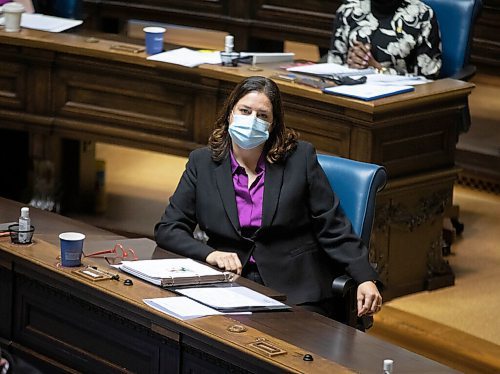 JESSICA LEE / WINNIPEG FREE PRESS

Premier Heather Stefanson is photographed at a House Sitting at the Legislative Building on November 24, 2021

Reporter: Carol








