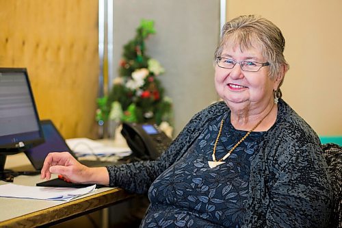 MIKAELA MACKENZIE / WINNIPEG FREE PRESS

Doreen Szor, who has volunteered for 40 years at the Christmas Cheer Board, poses for a portrait at the headquarters in Winnipeg on Thursday, Nov. 25, 2021. For Janine story.
Winnipeg Free Press 2021.
