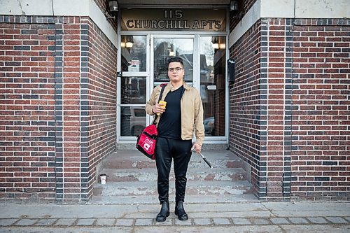 JESSICA LEE / WINNIPEG FREE PRESS

Raini Bowers began freelance building IKEA furniture, among other brands, to make ends meet during the pandemic. He is photographed on November 29, 2021 at his apartment holding tools that he brings in his red bag to his freelance builds. 

Reporter: Gabby














