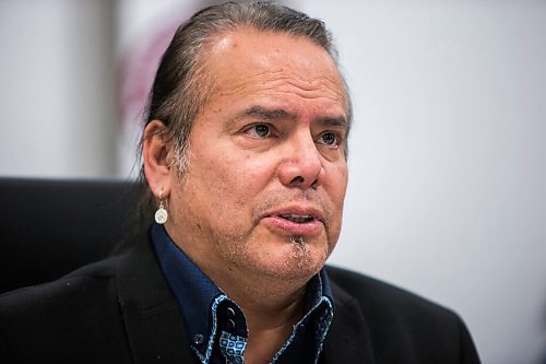 MIKAELA MACKENZIE / WINNIPEG FREE PRESS

MKO grand chief Garrison Settee reacts to the final IIU report on the shooting of Stewart Andrews in Winnipeg on Thursday, Dec. 2, 2021. For Katie May story.
Winnipeg Free Press 2021.