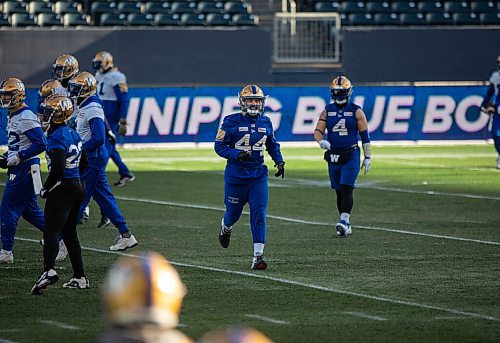 JESSICA LEE / WINNIPEG FREE PRESS

Shayne Gauthier #44 is photographed at Bombers practice on December 3, 2021 at IG Field.

Reporter: Taylor











