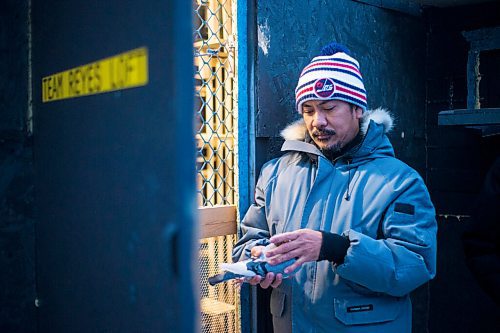 MIKAELA MACKENZIE / WINNIPEG FREE PRESS

Angelo Reyes at the Team Reyes racing pigeon loft in Winnipeg on Friday, Nov. 26, 2021. For Ben Waldman story.
Winnipeg Free Press 2021.