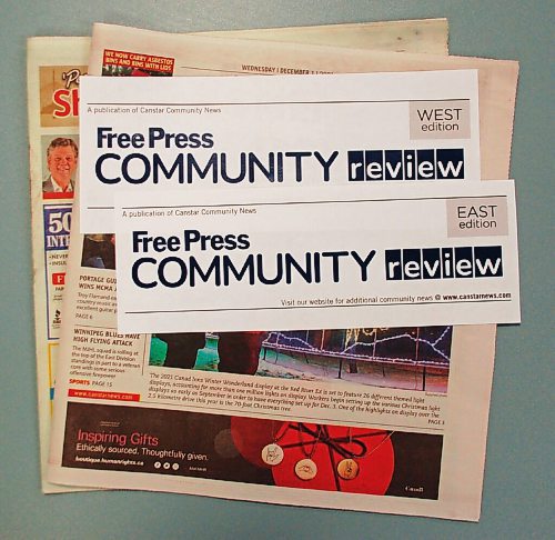 Canstar Community News On Jan. 5, 2022, Canstar Community News will unveil the Free Press Community Review East edition and Free Press Community Review West edition.