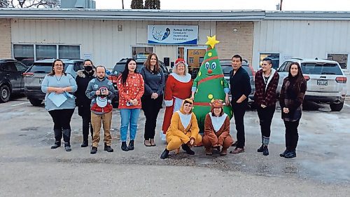 Canstar Community News Dec. 1, 2021 - Members of Portage Community Revitalization Corporation and local businesses in the neighbourhood have got together to send and exchange holiday greetings to spread some Christmas cheer over two weeks in December. On Dec. 17, a Portage business that sent a greeting will be drawn randomly to donate $400 to a charity of their choice, courtesy of Meseyton Construction. (SUPPLIED PHOTO)