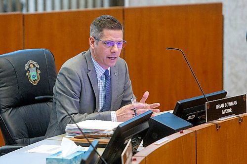 MIKE DEAL / WINNIPEG FREE PRESS
Mayor Brian Bowman during the City of Winnipeg EPC meeting.
See Joyanne Pursaga story
211208 - Wednesday, December 08, 2021.