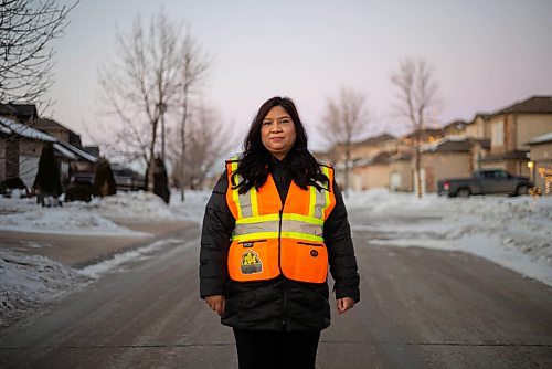 JESSICA LEE / WINNIPEG FREE PRESS

Leila Castro is the founding member of a Filipino community group called 204 Neighbourhood Watch. The group goes for weekly walks to pick up discarded drug supplies and weapons to keep the community safe. She stands for a portrait in her Garden City neighbourhood on December 10, 2021.

Reporter: Tyler











