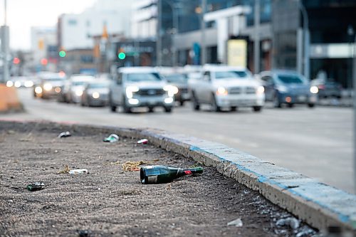 Mike Sudoma / Winnipeg Free Press
A champagne bottle surrounded by crushed beer cans are the only remains of the Grey Cup celebrations which took place Sunday evening after the Winnipeg Blue Bombers were named Grey Cup Champs for the third year in a row.
December 13, 2021