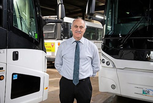 JESSICA LEE / WINNIPEG FREE PRESS
John Fehr, General Manager of Beaver Bus Lines, poses for a portrait on December 13, 2021 at company headquarters.
Reporter: Gabby