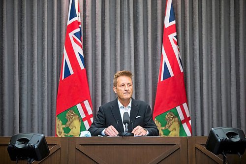 MIKAELA MACKENZIE / WINNIPEG FREE PRESS

Infrastructure Minister Ron Schuler speaks at a press conference at the Manitoba Legislative Building in Winnipeg on Thursday, Dec. 16, 2021. For Danielle/Carol story.
Winnipeg Free Press 2021.