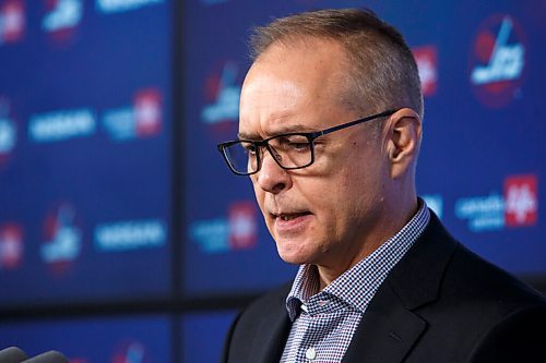 MIKE DEAL / WINNIPEG FREE PRESS
Winnipeg Jets head coach Paul Maurice during his last media call after announcing his resignation Friday morning. 
211217 - Friday, December 17, 2021.