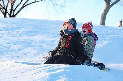 RUTH BONNEVILLE / WINNIPEG FREE PRESS

Local - Sliding Standup

Nathaniel Freeman (front), celebrates his 10th birthday sliding with friends and family members at Omands Creek hill Saturday. 

Dec 18th,  2021
