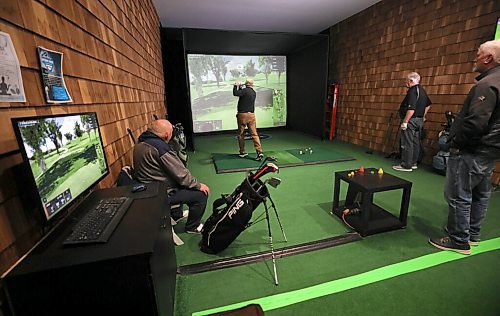 RUTH BONNEVILLE / WINNIPEG FREE PRESS

SPORTS - golf simulators

Photos taken at  Rossmere Golf & Country Club, in one of their Golf Simulator booths (Sim Shack). with  Lori Thompson teeing off and his friends looking on.


Story on the local virtual golf scene in Winnipeg. Is it seeing a boom because of COVID?

Taylor Allen story 

Jan 10th,  2022
