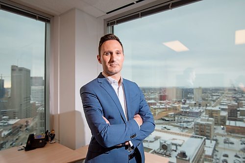 Mike Sudoma / Winnipeg Free Press
Matt Erhard, Managing Partner of Summit Search Group inside his office Tuesday afternoon in downtown Winnipeg
January 11, 2022