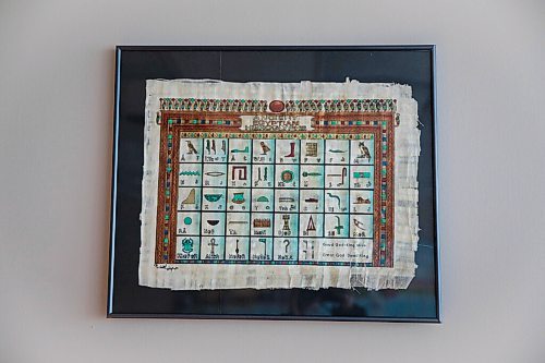 JESSICA LEE / WINNIPEG FREE PRESS

The Egyptian alphabet is displayed at House of Taste restaurant.








