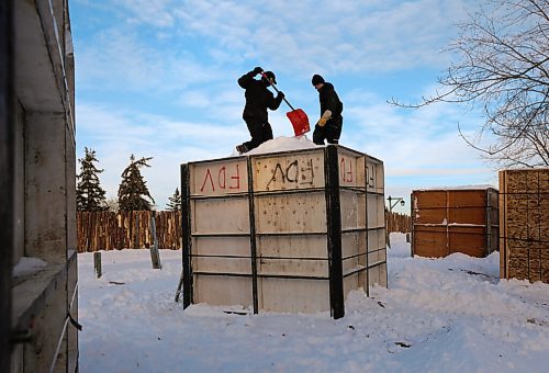 RUTH BONNEVILLE / WINNIPEG FREE PRESS

Standup 

Festival du Voyageur set-up crew pack down snow into 8 X 8 foot cubes which will need to set for 4 days  before snow carvers begin working  to create sculptures near the entrance to  Festival du Voyageur Park on Thursday.  

Jan 13th,  2022
