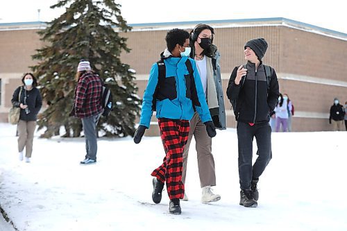 RUTH BONNEVILLE / WINNIPEG FREE PRESS

Local Student walk-out

A handful of College Jean Sauve students (approx. 25), walked out of their classes at 11:30am in protest on their first day back at classes Monday.  

Added info. One student was overheard saying to their classmates, "What do we do now, go to Subway for lunch?" And headed in that direction. Another mentioned he didn't even have classes right now.   

Jan 17th,  20227