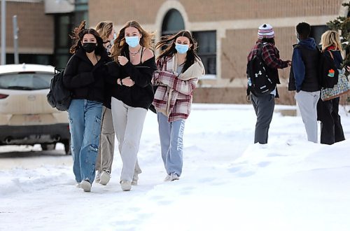 RUTH BONNEVILLE / WINNIPEG FREE PRESS

Local Student walk-out

A handful of College Jean Sauve students (approx. 25), walked out of their classes at 11:30am in protest on their first day back at classes Monday.  

Added info. One student was overheard saying to their classmates, "What do we do now, go to Subway for lunch?" And headed in that direction. Another mentioned he didn't even have classes right now.   

Jan 17th,  20227