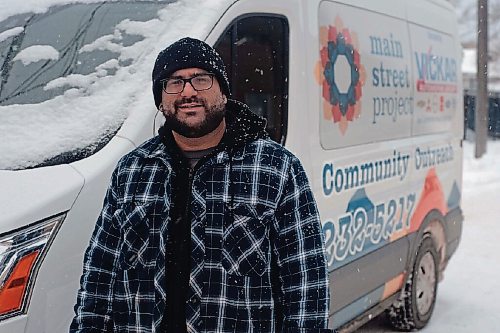 Canstar Community News Sean Sousa and his staff at Main Street Project drive around town to do wellness checks for people experiencing homelessness. His mobile outreach vans are stocked with supplies to hand out to those who need them.
