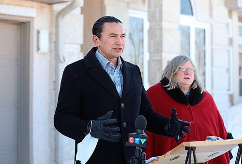 RUTH BONNEVILLE / WINNIPEG FREE PRESS

LOCAL - surgery backlog

Wab Kinew, NDP Leader, holds press conference at home in Whyte Ridge with Trudy Schroeder, NDP Candidate in Fort Whyte on surgery backlogs in the province on Thursday.  

Subash Bahl, Fort Whyte resident waiting for surgery, spoke to the media at presser.  


Jan 27th,  2022