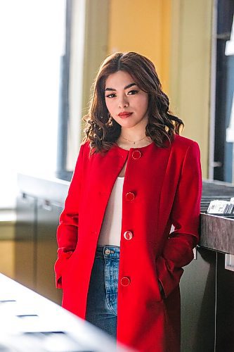 MIKAELA MACKENZIE / WINNIPEG FREE PRESS

Jovelle Balani, who just released her debut single Ode to a Lover," poses for a portrait at Into the Music in Winnipeg on Friday, Jan. 28, 2022.  For Janine LeGal story.
Winnipeg Free Press 2022.