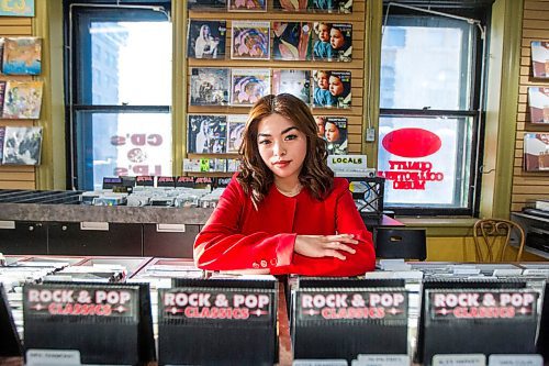 MIKAELA MACKENZIE / WINNIPEG FREE PRESS

Jovelle Balani, who just released her debut single Ode to a Lover," poses for a portrait at Into the Music in Winnipeg on Friday, Jan. 28, 2022.  For Janine LeGal story.
Winnipeg Free Press 2022.