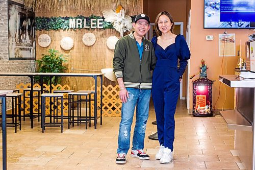 MIKAELA MACKENZIE / WINNIPEG FREE PRESS

Owners Ho Le (left) and Hang Pham pose for a portrait at the newly opened Banh Mi Mr. Lee in Winnipeg on Tuesday, Feb. 1, 2022. For Ben Waldman story.
Winnipeg Free Press 2022.