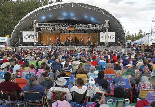 BORIS.MINKEVICH@FREEPRESS.MB.CA  100711 BORIS MINKEVICH / WINNIPEG FREE PRESS Winnipeg Folk Festival - Sunday night - Sarah Harmer on stage.