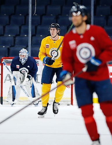 JOHN WOODS / WINNIPEG FREE PRESS
Winnipeg Jets' Logan Stanley (64) at practice at their arena in downtown Winnipeg, Monday, February 7, 2022. 

Re: McIntyre