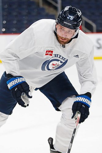 JOHN WOODS / WINNIPEG FREE PRESS
Winnipeg Jets' Blake Wheeler (26) at practice at their arena in downtown Winnipeg, Monday, February 7, 2022. 

Re: McIntyre