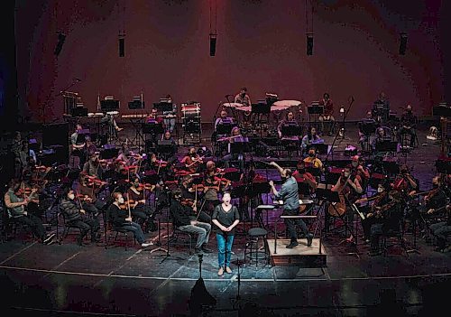 JESSICA LEE / WINNIPEG FREE PRESS

Soprano Andrea Lett sings during a rehearsal with the Winnipeg Symphony Orchestra at Centennial Concert Hall on February 11, 2022. The WSO is performing Unforgettable Classical Favourites on February 12 and 13.








