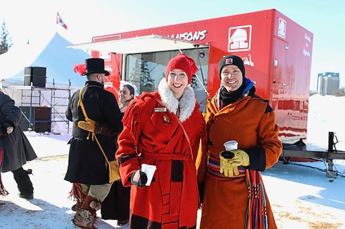 RUTH BONNEVILLE / WINNIPEG FREE PRESS

 LOCAL / ENT - FdV

President of the  Festival du Voyageur Board of Directors, Natalie Thiesen and Executive Director, Darrel Nadeau have some fun outside the music box during the launch of the 2022 festival on Thursday. 

The Festival du Voyageur unveils its Music Box, the Boite de chansons at Whittier Park. At the festival kickoff presser, musicians played inside the music box, which is a trailer that has a band inside separated by glass, to perform for the audience outside. It's partially a COVID-19 protection shield, but also helps when it's cold because band can have electronic difficulty in cold weather. 





Feb 17th, 2022