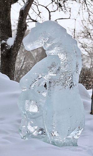 RUTH BONNEVILLE / WINNIPEG FREE PRESS


Local - Standup 

Winter Wonderland Ice Sculpture 

A sculpture of a polar bear by Corby Pearce is on display at BonnyCastle Park and is part of the Winter Wonderland Ice Sculpture exhibition sponsored in part by Downtown Winnipeg Biz.  It is just one of several sculptures in and around the down town area. 

Feb 18th, 2022