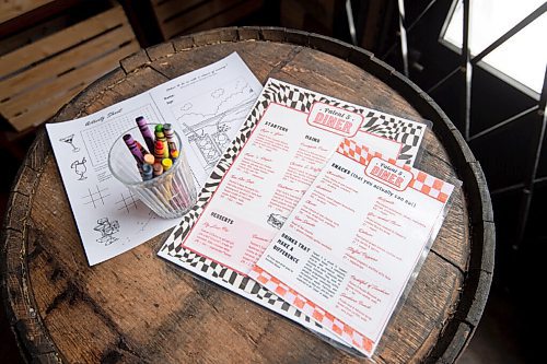 Mike Sudoma / Winnipeg Free Press
The Patent 5 menu, complete with an old school activity sheet to keep patrons busy.
February 18, 2022