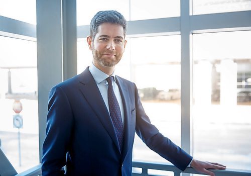 MIKE DEAL / WINNIPEG FREE PRESS
Nick Hays, the new president and CEO of Winnipeg Airports Authority has been selected to replace Barry Rempel who has now retired.
220222 - Tuesday, February 22, 2022.