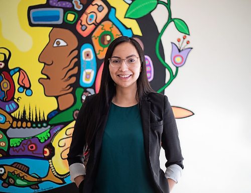 JESSICA LEE / WINNIPEG FREE PRESS

Angeline Nelson, director of community learning and engagement at the Wii Chiiwaakanak Learning Centre at University of Winnipeg is photographed on February 28, 2022 at the university.

Reporter: Maggie
