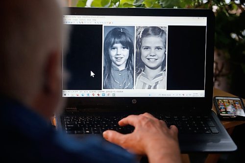 JOHN WOODS / WINNIPEG FREE PRESS
Wayne Turner, who is adopted and has discovered through a DNA analysis company that he has 10 siblings, is photographed as he compares a photo of his daughter, left, and his birth mother in his home Monday, February 28, 2022. He has been able to talk to some of them and they hope to meet.

Re: Rollason