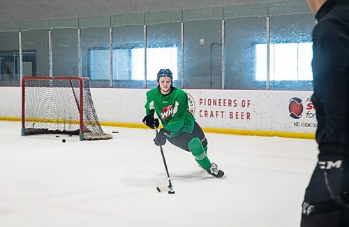 JESSICA LEE / WINNIPEG FREE PRESS

Forward Zach Benson (9) is photographed at practice at RINK Training Centre on March 1, 2022.

Reporter: Mike S.
