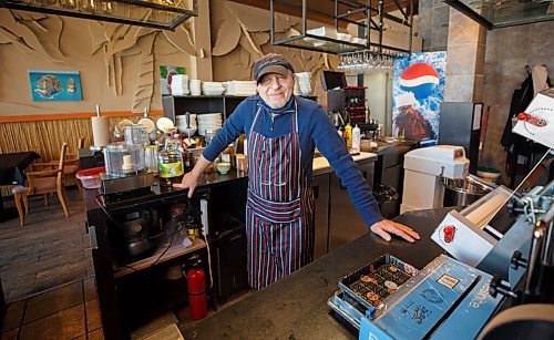MIKE DEAL / WINNIPEG FREE PRESS
George Chamaa, owner of Beaurivage Bistro at 788 Corydon Avenue.
See Malak Abas story
220301 - Tuesday, March 01, 2022.